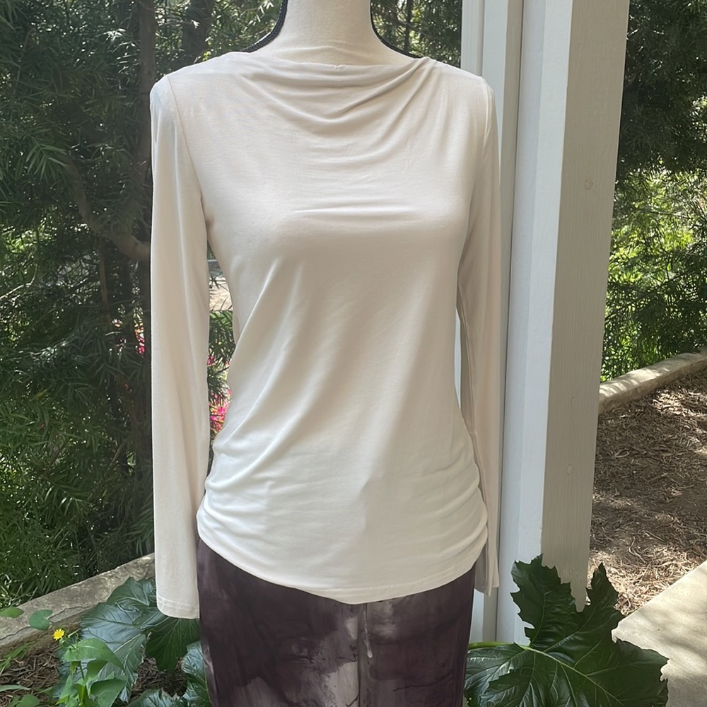 NWT Grade & Gather Long Sleeve Boat Neck Tee